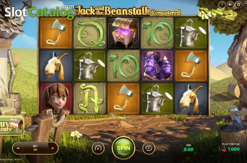 Reel Screen. Jack and the Beanstalk Remastered slot