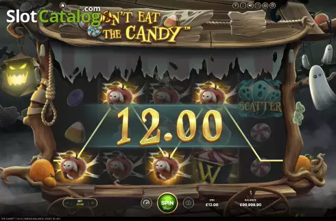 Win Screen. Don’t Eat the Candy slot
