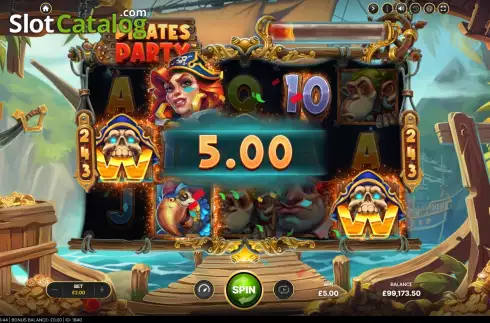 Win Screen 4. Pirates Party slot