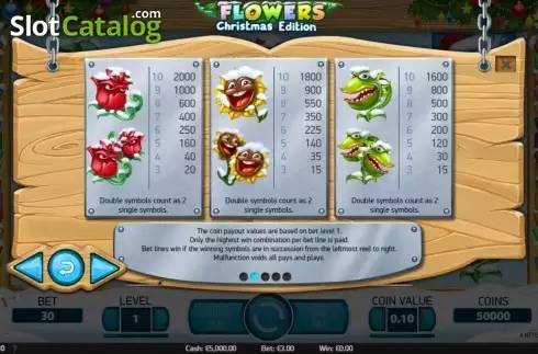 Bildschirm7. Flowers Christmas Edition slot