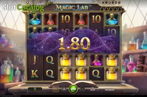 Win Screen 3. Magic Lab slot