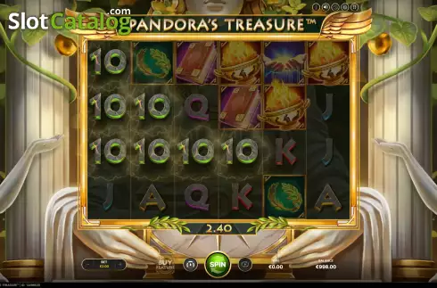 Skärmdump3. Pandora’s Treasure slot