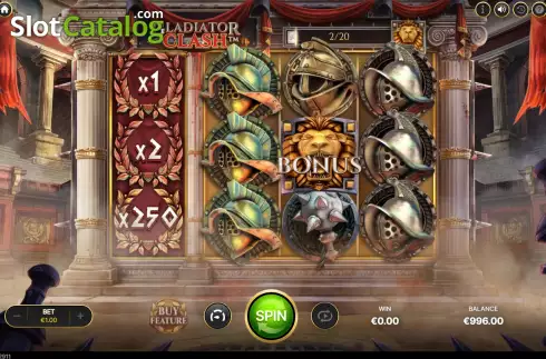 画面3. Gladiator Clash カジノスロット
