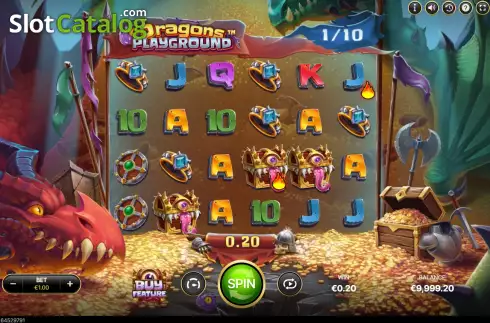 画面3. Dragons Playground カジノスロット
