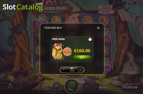 Ekran3. Ms Robin Hood yuvası
