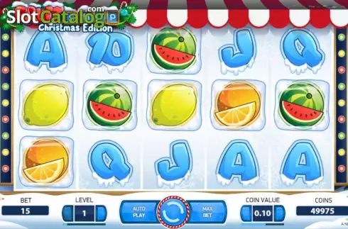 画面2. Fruit Shop Christmas Edition (フルーツ・ショップ・クリスマス・エディション) カジノスロット