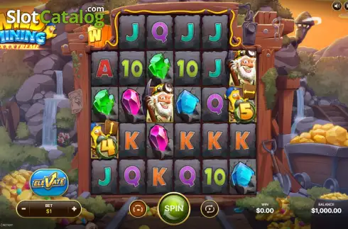 Game Screen. Wild Mining XXXtreme slot