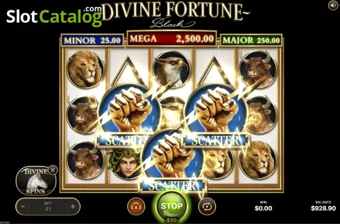 Schermo8. Divine Fortune Black slot