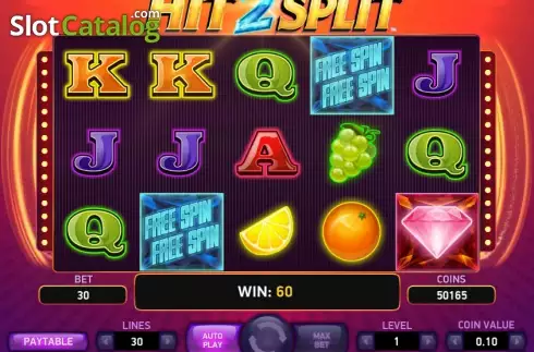 Ekran 5. Hit2Split yuvası