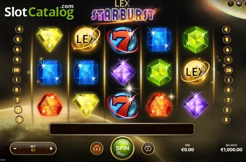 Pantalla2. Lex Starburst Tragamonedas