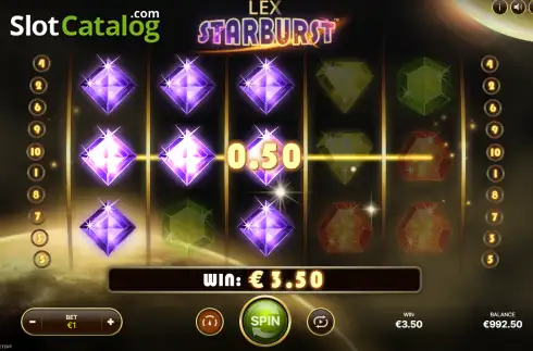 Pantalla3. Lex Starburst Tragamonedas