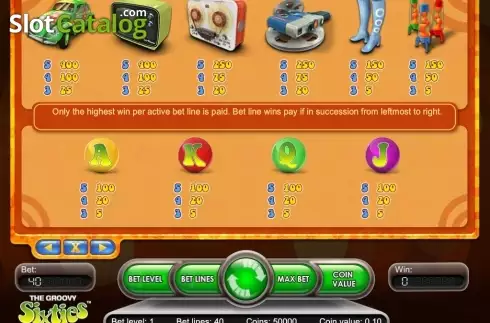 Screen6. The Groovy Sixties slot