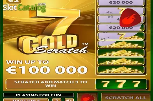 画面2. 7 Gold Scratch カジノスロット