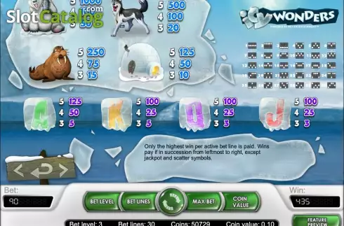 Bildschirm5. Icy Wonders slot