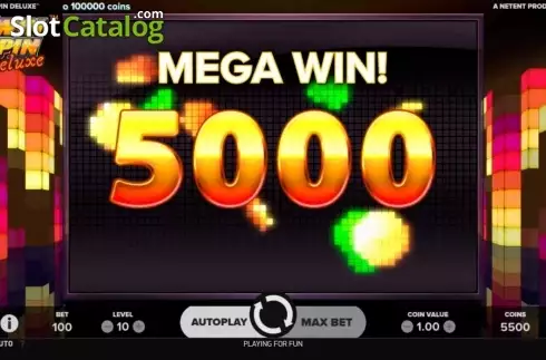 Mega win. Twin Spin Deluxe Machine à sous