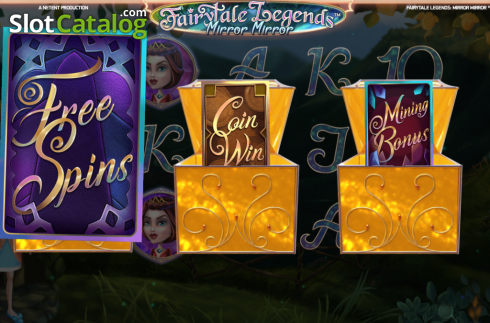 Bonus picking screen. Fairytale Legends: Mirror Mirror (NetEnt) slot