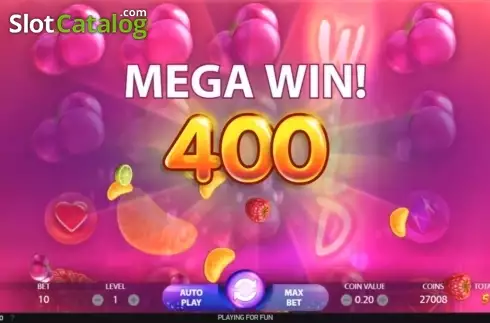 Mega Win Screen 2. Berryburst slot