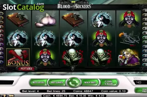 Schermo3. Blood Suckers slot