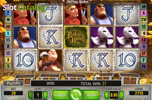 Bildschirm2. Robin Hood: Shifting Riches slot