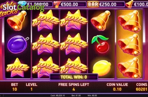 Free spins screen. Double Stacks slot