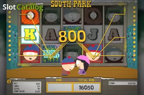 Schermo4. South Park slot