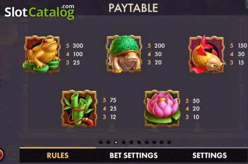 Paytable 3. Magic Tree (NetGame) slot