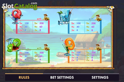 Paytable screen 3. Bananas (NetGame) slot