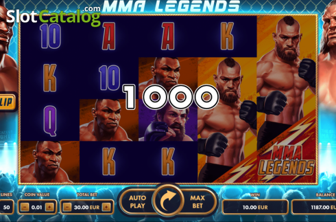Win Screen 2. MMA Legends slot