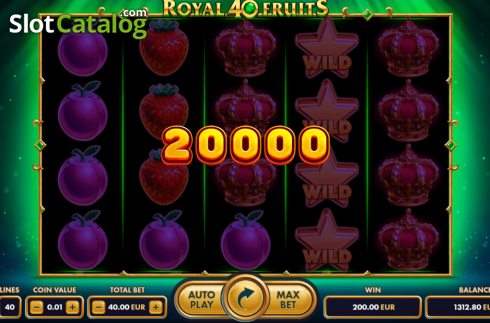 Skärmdump3. Royal Fruits 40 slot