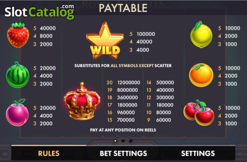 Скрін5. Royal Fruits 40 слот (NetGame)