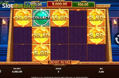 Bildschirm9. Desert Riches slot
