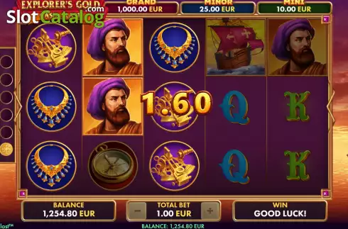Win screen 2. Explorer's Gold: Cash Blast slot