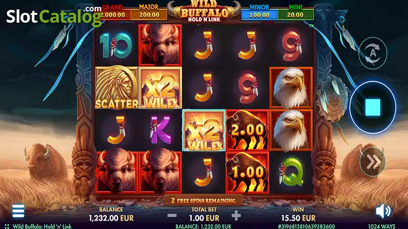 Wild Buffalo: Hold ‘n’ Link Free Spins