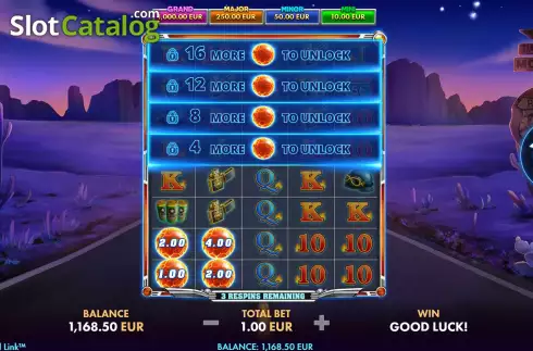 Bonus Gameplay Screen. Reel Rider slot