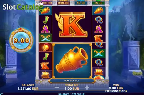 Free Spins screen 2. Pompeii Gold Rapid Link slot