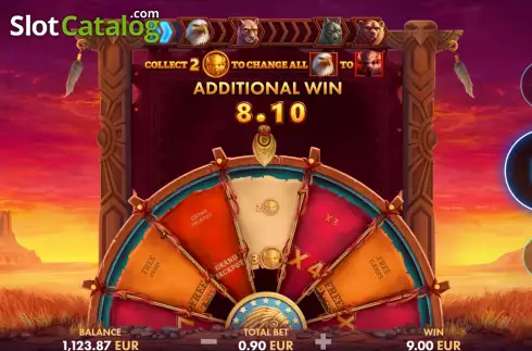 Bonus Wheel Win Screen 4. Wild Buffalo Fortune Wheel slot