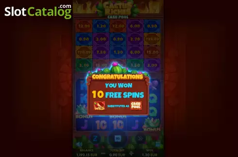 Free Spins Win Screen 2. Cactus Riches slot
