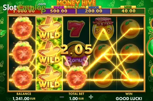 Win Screen 2. Money Hive Hold 'N' Link slot