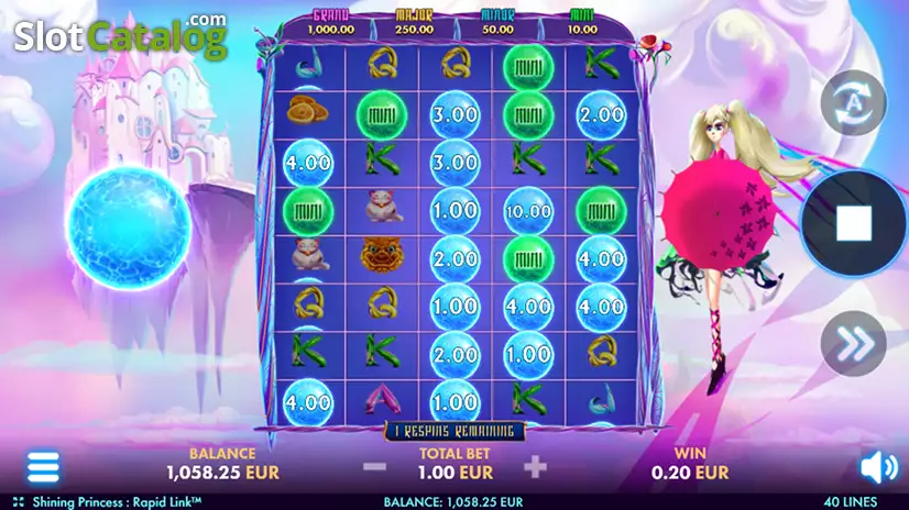Shining Princess Rapid Link Hold and Win Bonus