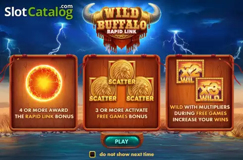 Skärmdump2. Wild Buffalo: Rapid Link slot