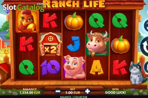 Game screen. Ranch Life slot