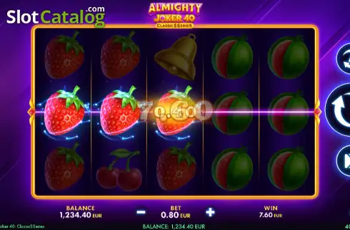 Bildschirm3. Almighty Joker 40 slot