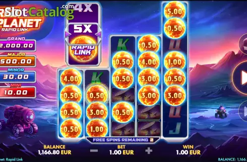 Bildschirm3. Red Planet: Rapid Link slot