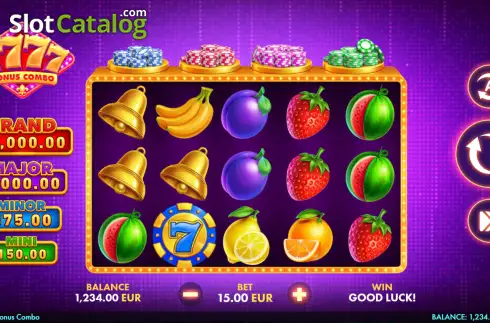 Bildschirm2. 7777: Bonus Combo slot