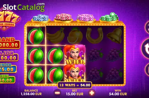 Bildschirm3. 7777: Bonus Combo slot