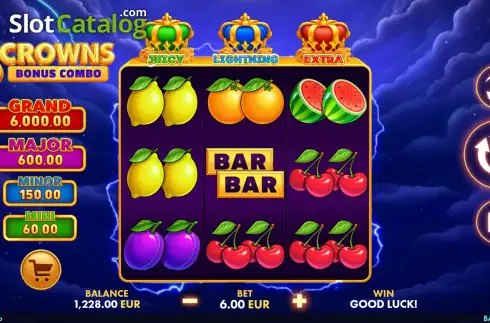 Schermo2. 3 Crowns: Bonus Combo slot