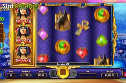 Sticky Wilds Feature. Treasures Of Egypt (NetGaming) slot