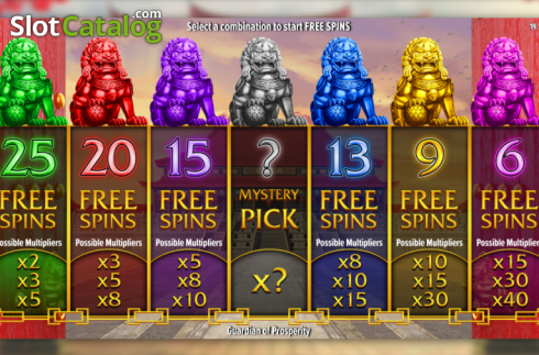 Free Spins. Guardians Of Prosperity slot