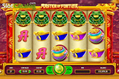 Bildschirm2. Master Of Fortune slot