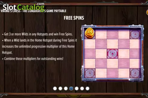 FS feature screen. Vikings Chess The Conquerors Game slot